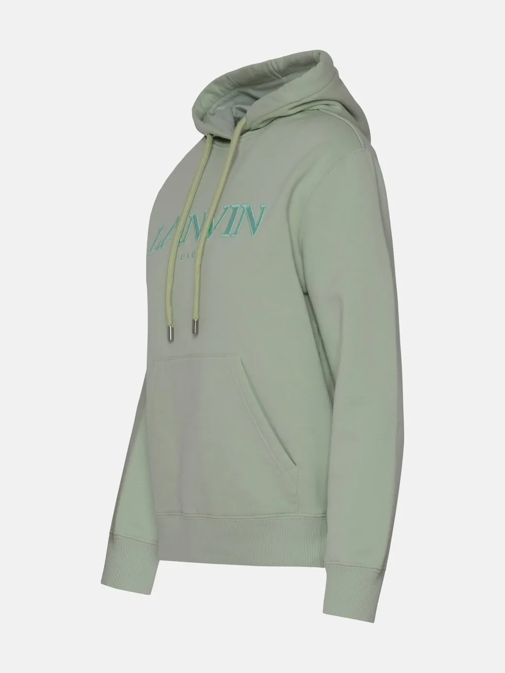 Logo Embroidered Drawstring Hoodie