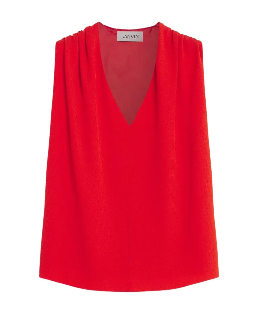 V-Neck Sleeveless Top