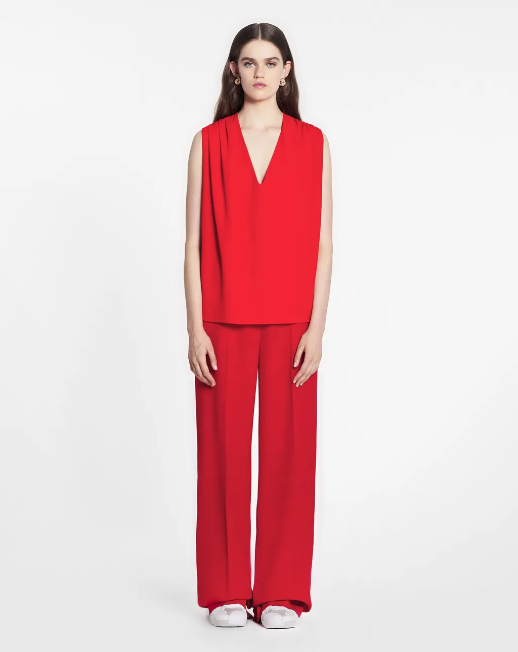 V-Neck Sleeveless Top