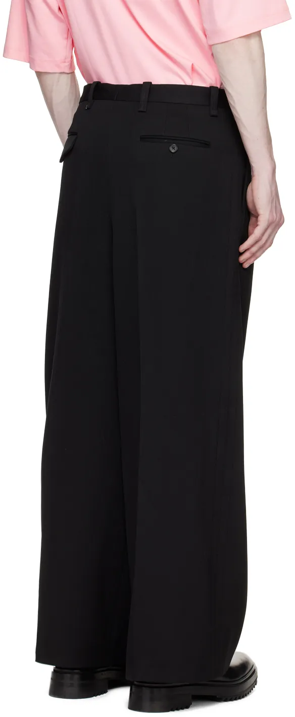 Pleat Detailed Wide Leg Trousers