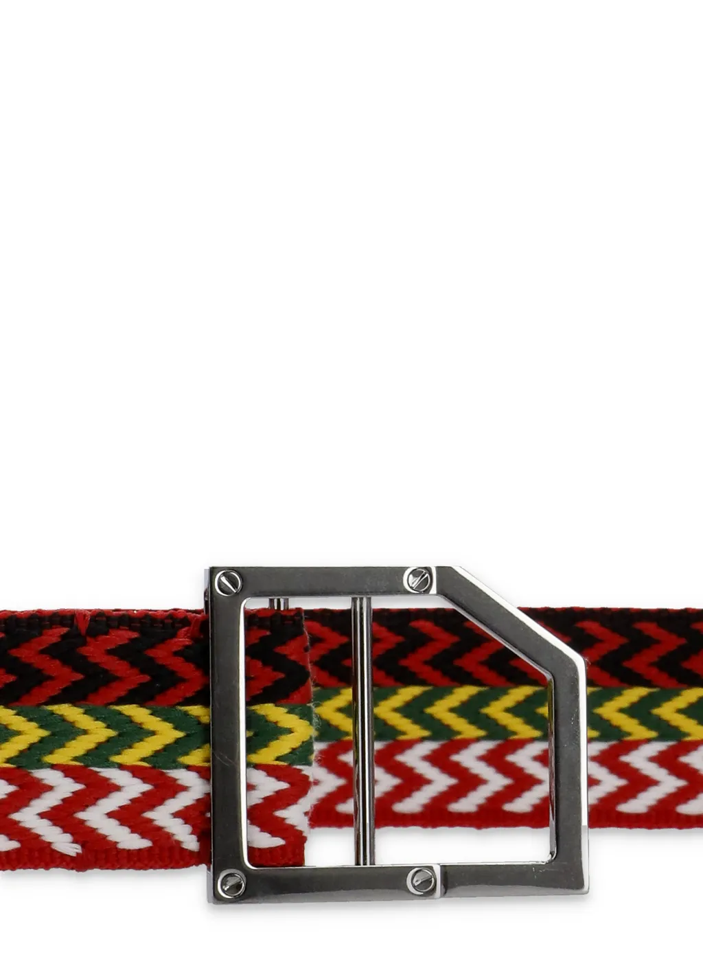 All-Over Curb Pattern Buckle Belt