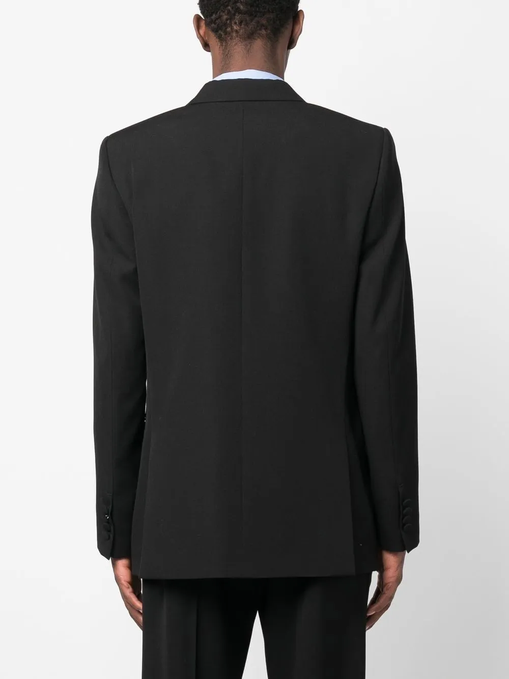 Double-Breasted Long-Sleeved Blazer