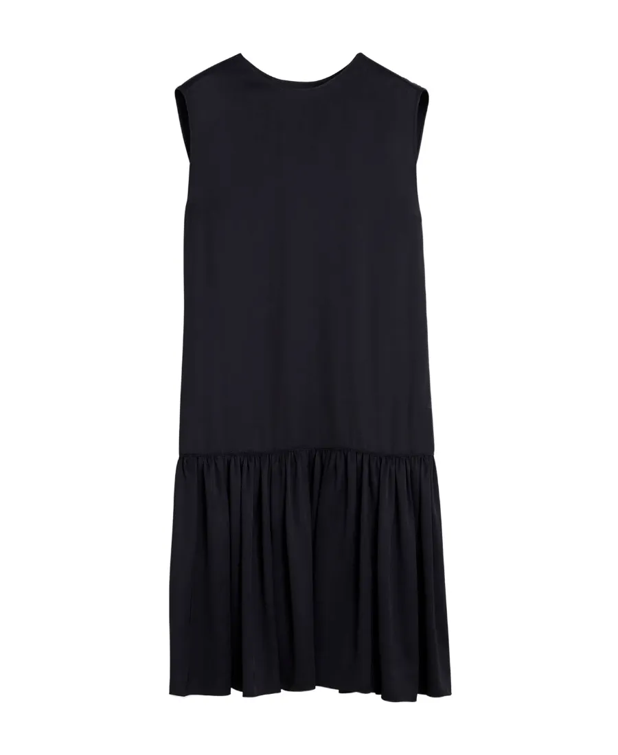 Gathered Detailed Sleeveless Dress