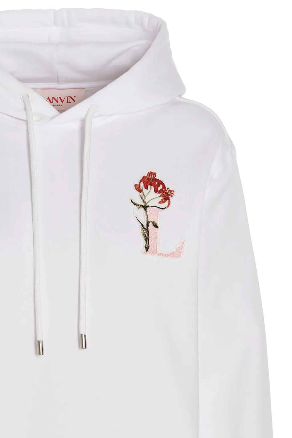Logo-Printed Long-Sleeved Hoodie