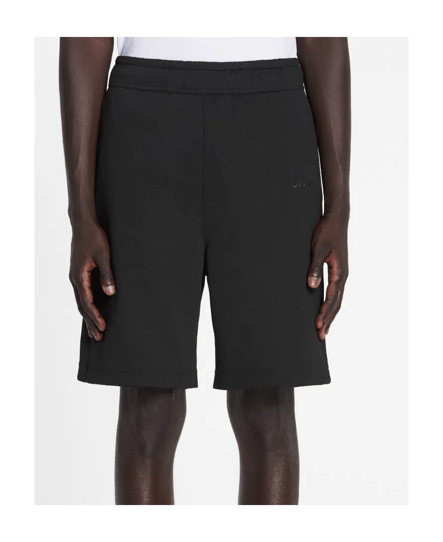 Logo Embroidered Bermuda Shorts