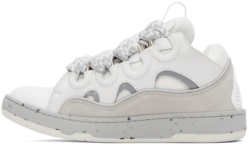 Curb Panelled Lace-Up Sneakers
