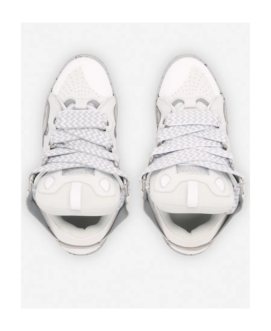 Curb Panelled Lace-Up Sneakers