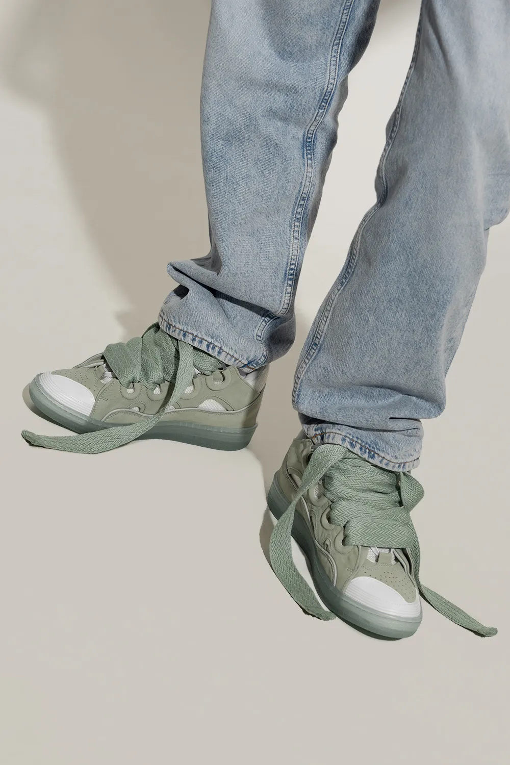 Curb Lace-Up Sneakers
