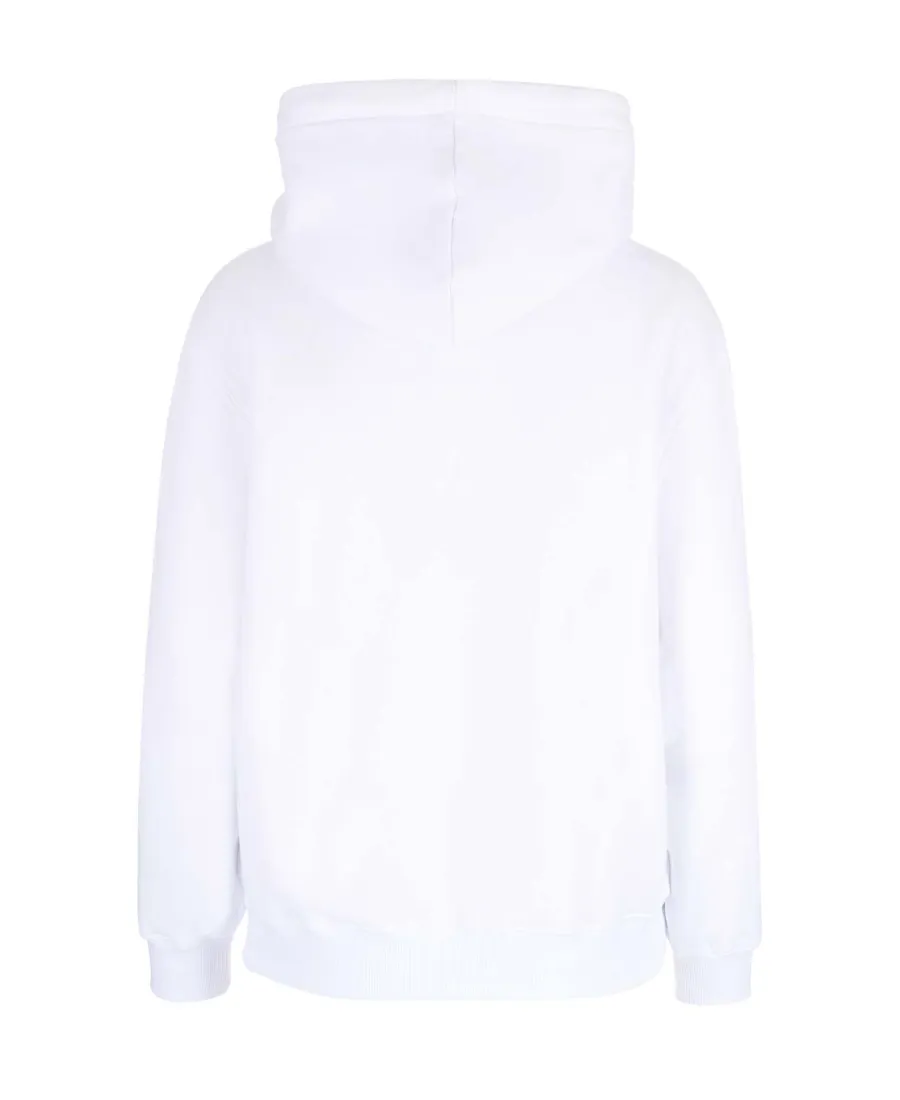 Logo Embroidered Drawstring Hoodie