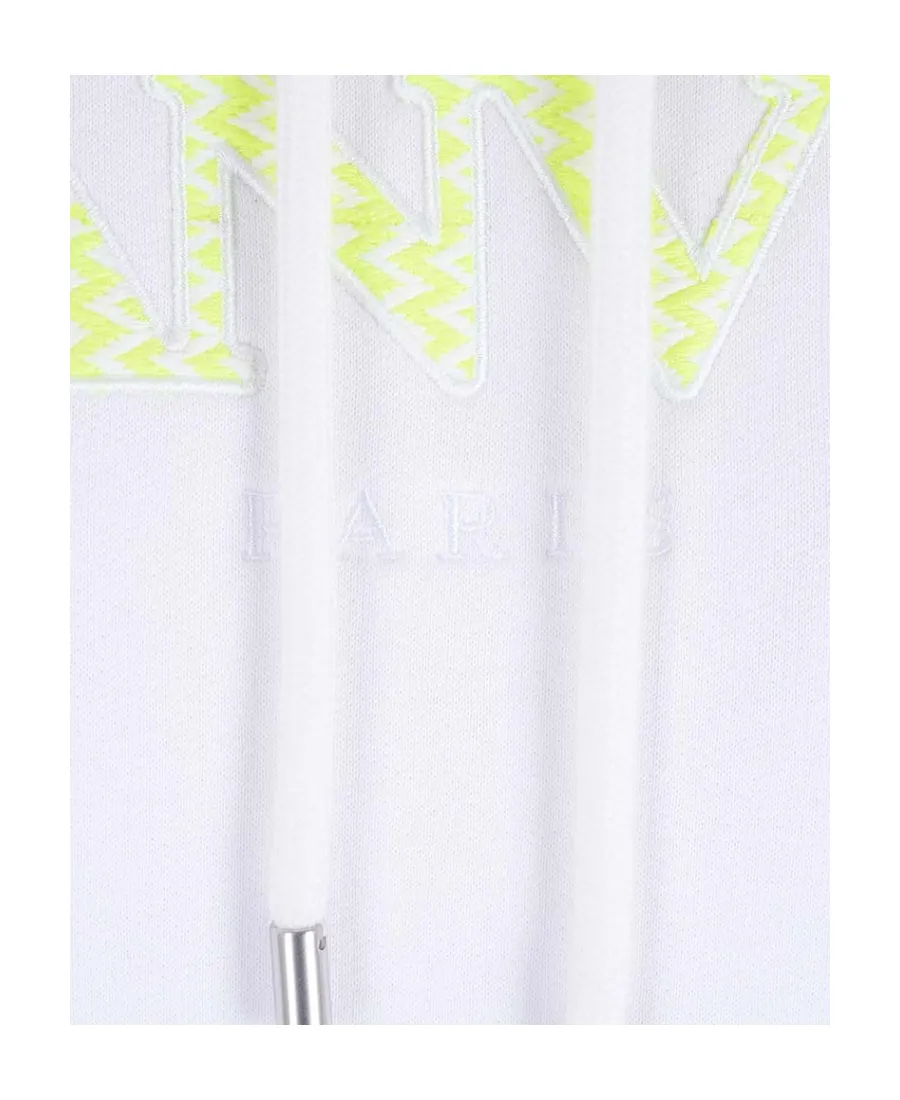 Logo Embroidered Drawstring Hoodie