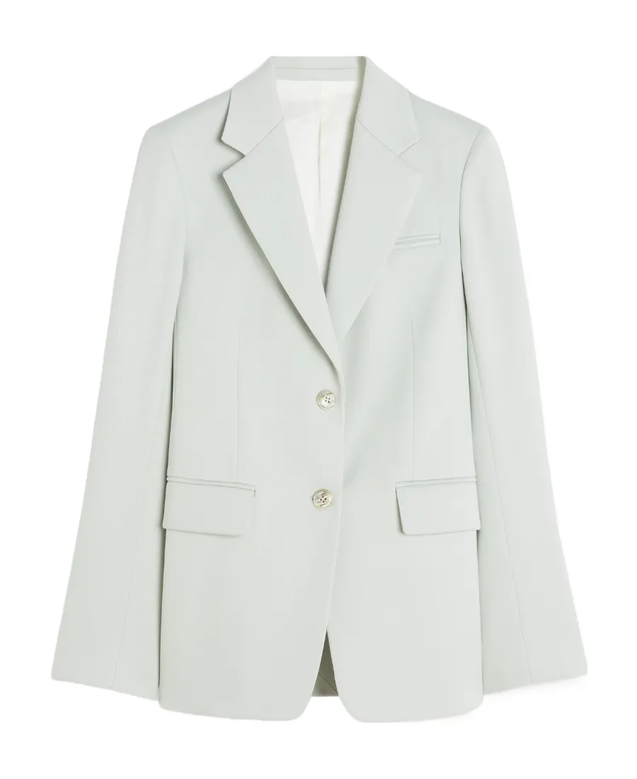 Single-Breasted Long-Sleeved Blazer