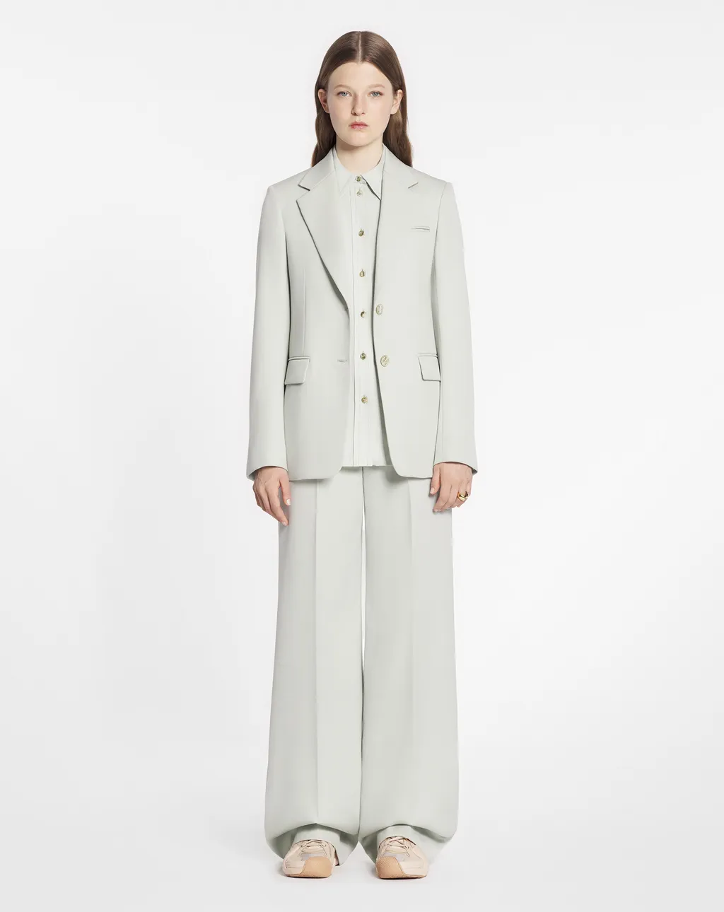 Single-Breasted Long-Sleeved Blazer