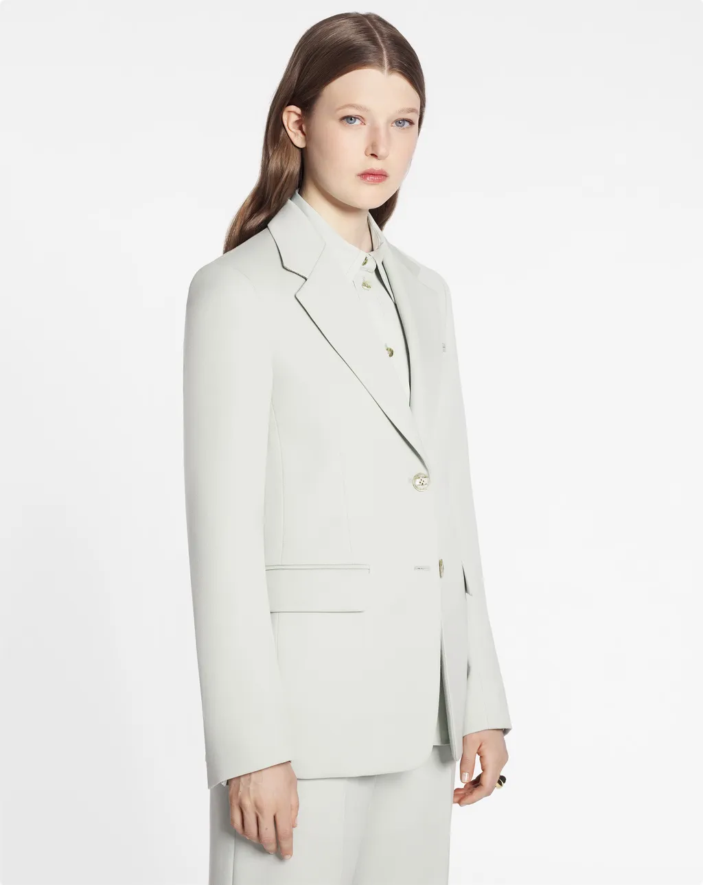 Single-Breasted Long-Sleeved Blazer