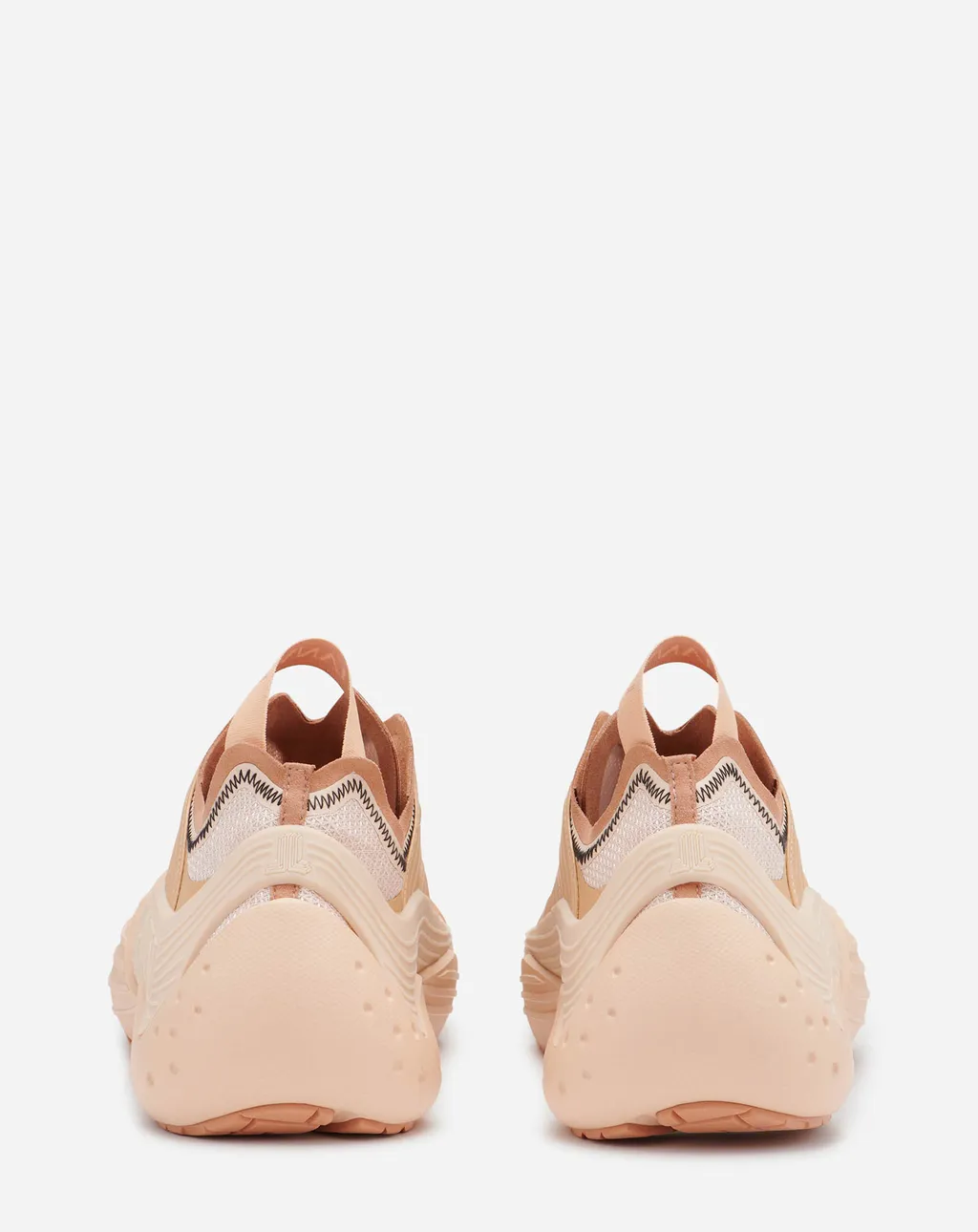 Rounded-Toe Laced Sneakers