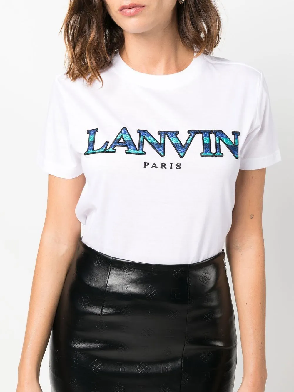 Logo Embroidered Cotton T-Shirt