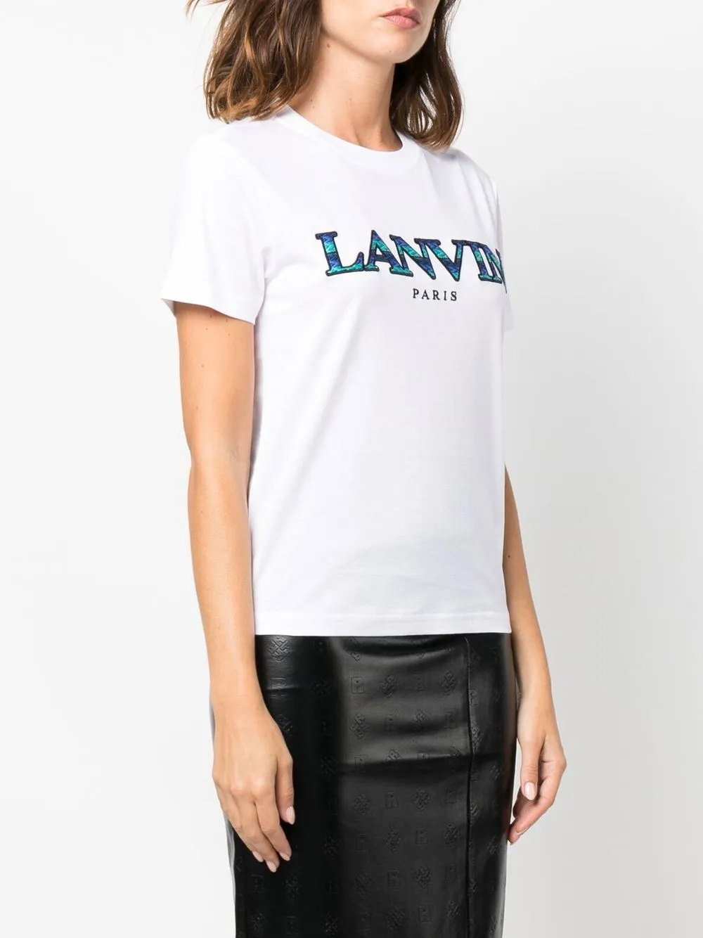 Logo Embroidered Cotton T-Shirt