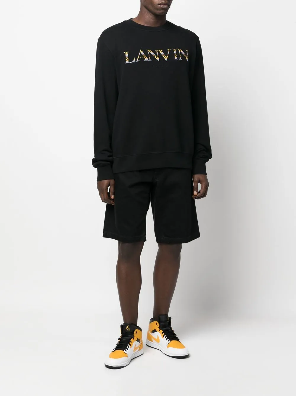 Logo Embroidered Crewneck Sweatshirt