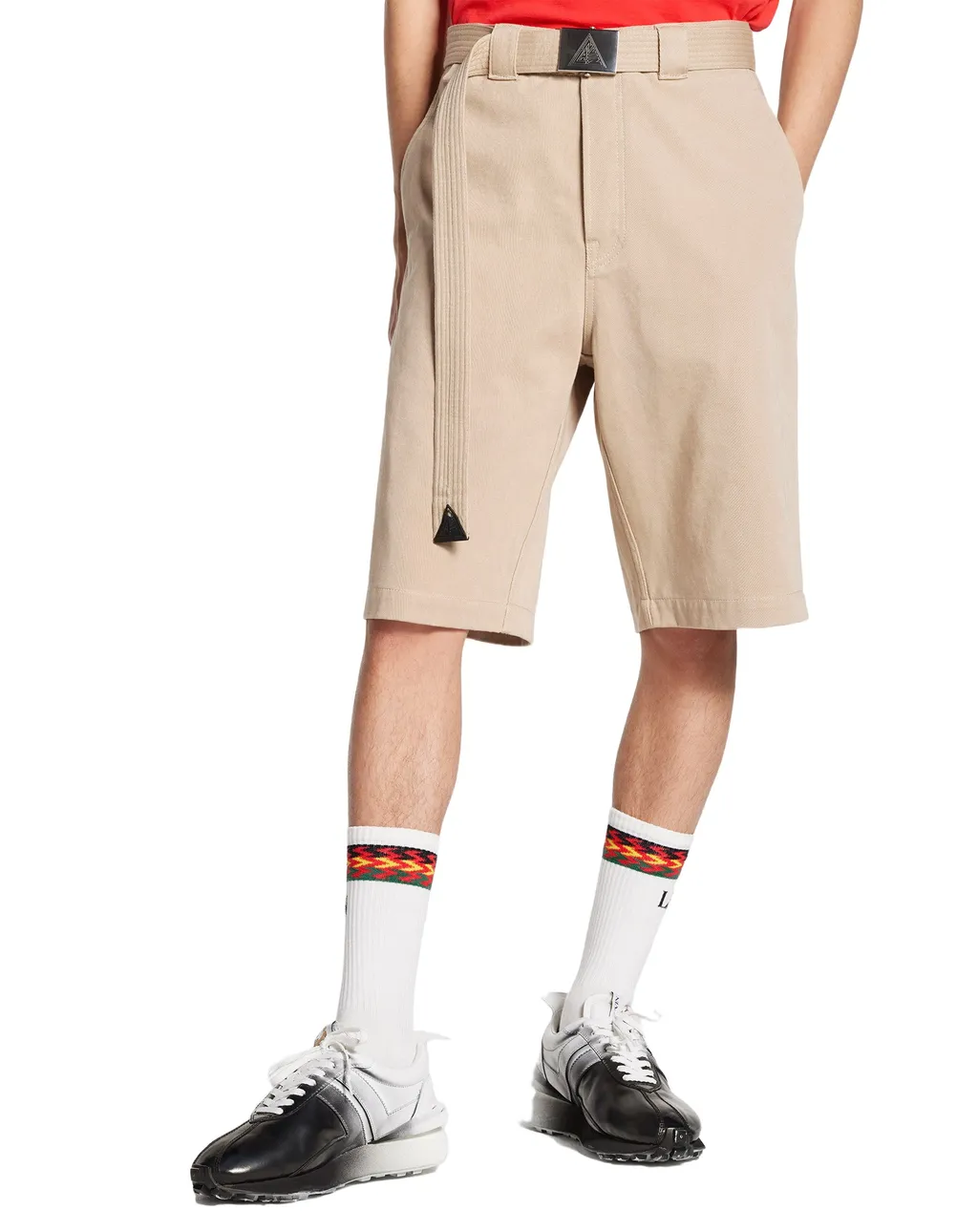 Embroidered-Logo Bermuda Shorts