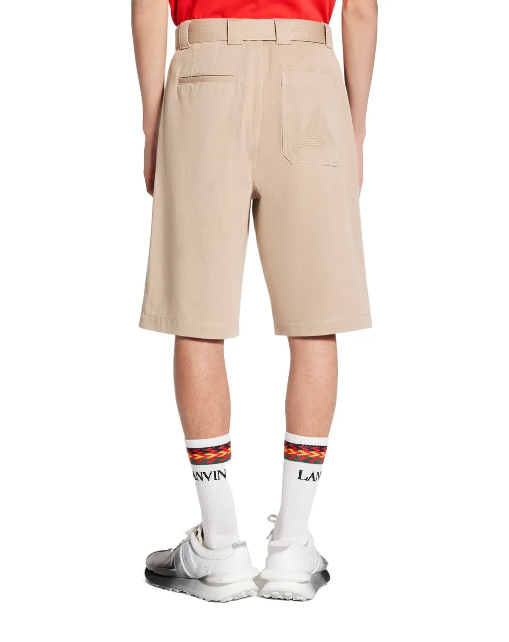 Embroidered-Logo Bermuda Shorts