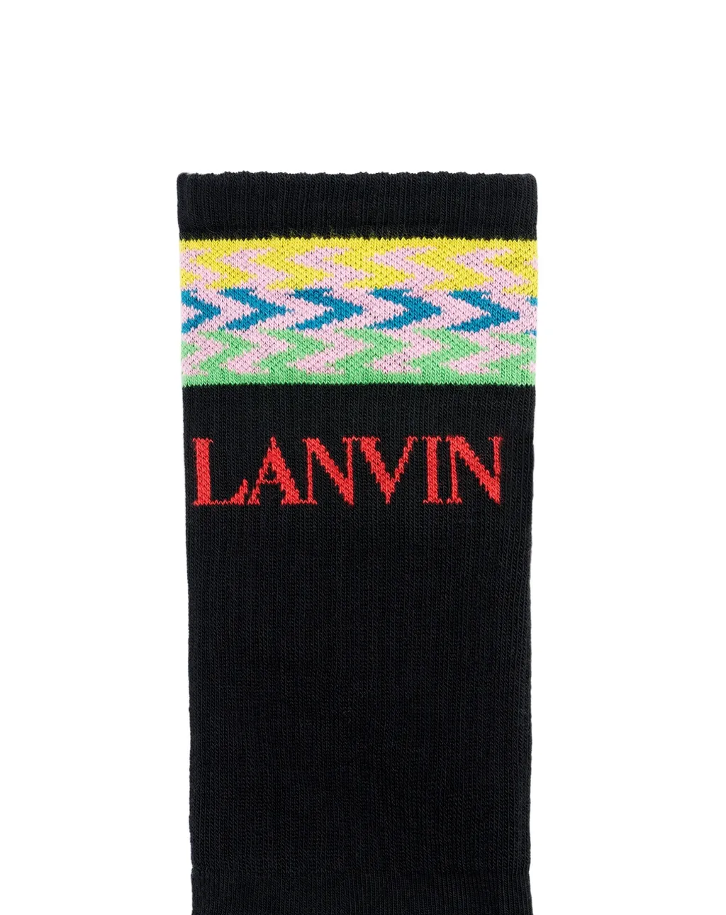 Logo-Knit Zigzag-Edge Socks