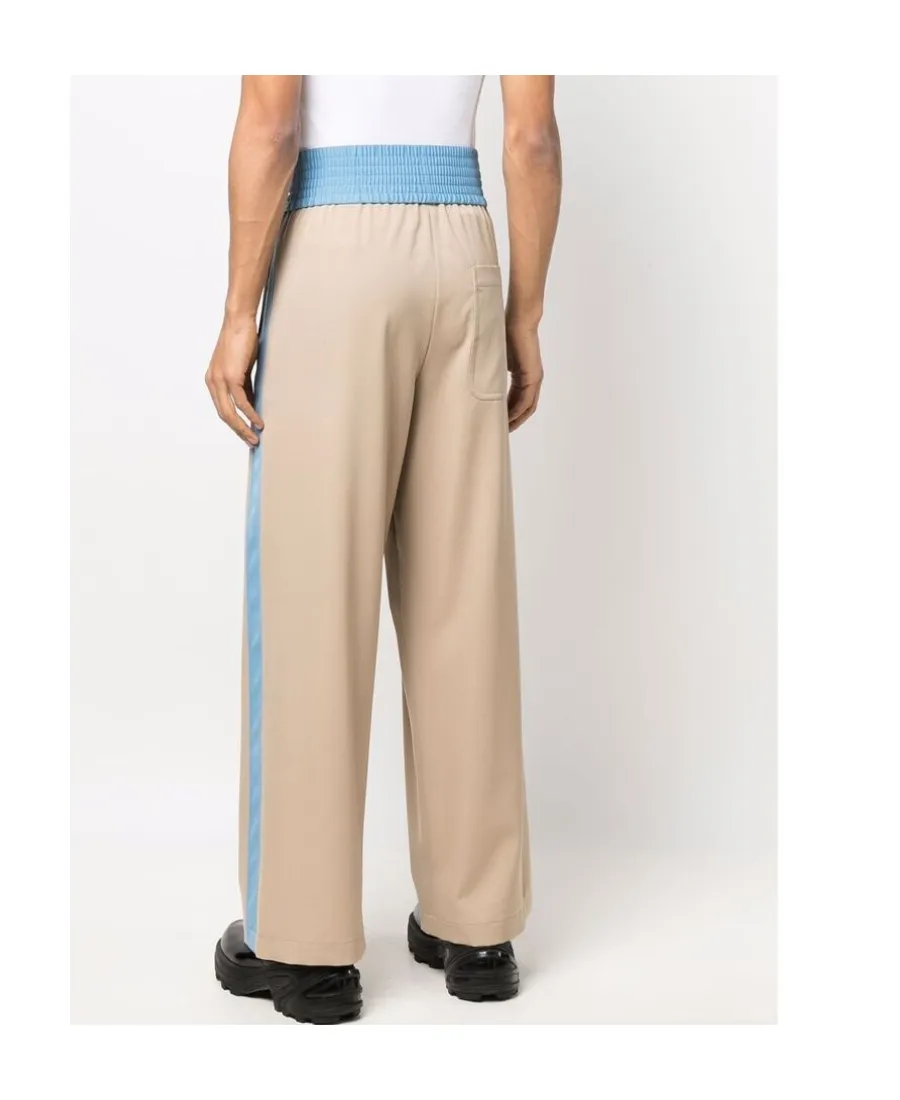 Logo Wool Casual Pants