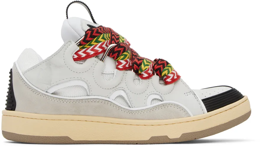 Curb Panelled Lace-Up Sneakers