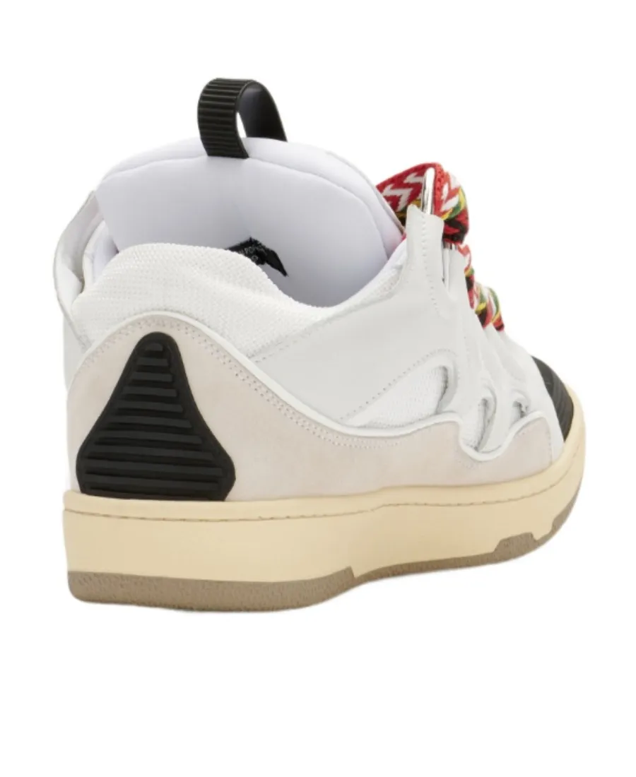 Curb Panelled Lace-Up Sneakers