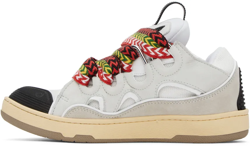 Curb Panelled Lace-Up Sneakers