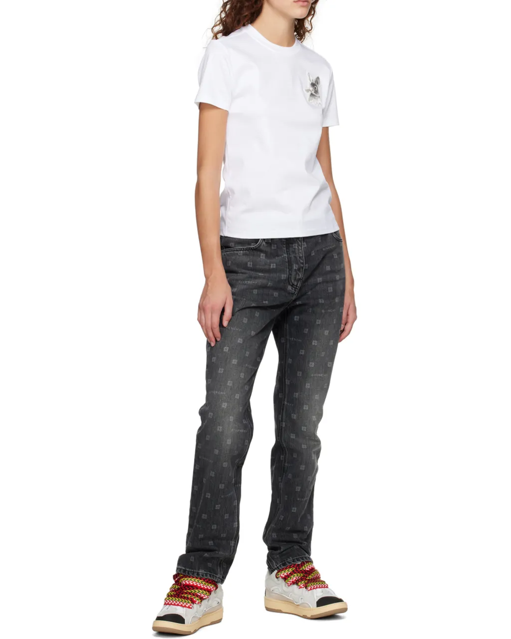 Curb Panelled Lace-Up Sneakers