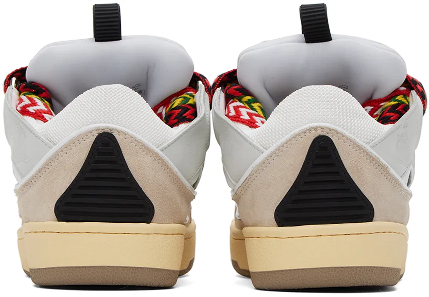 Curb Panelled Lace-Up Sneakers