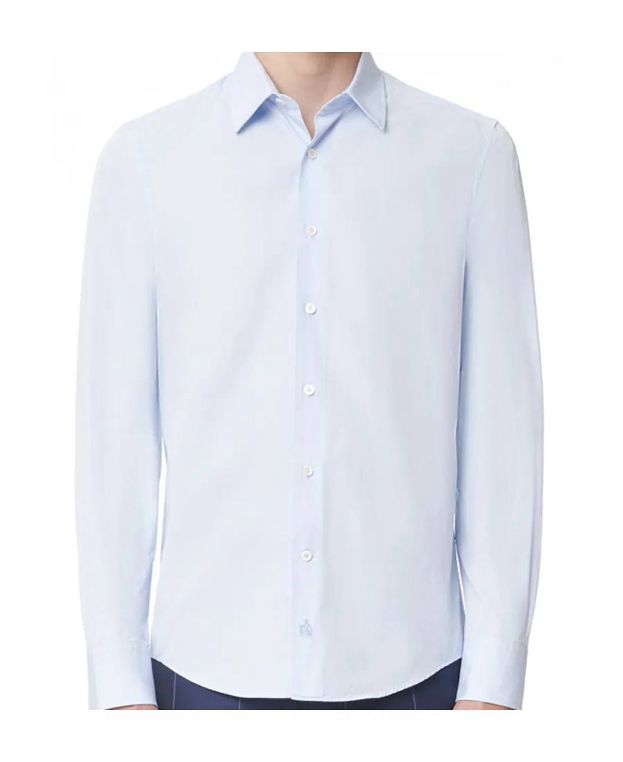 Long-Sleeved Cotton Shirt