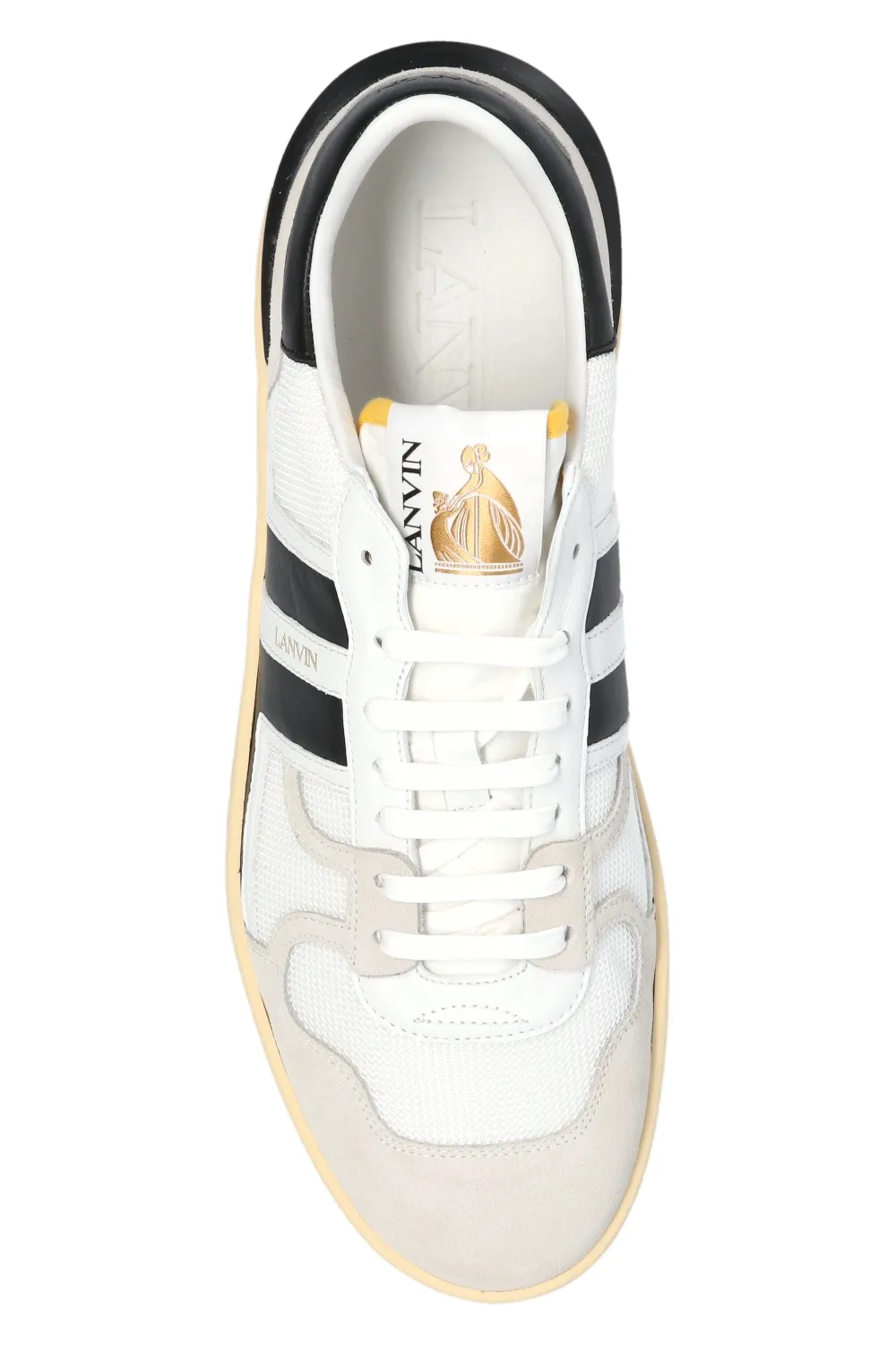 Panelled Lace-Up Sneakers