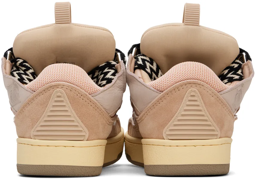 Curb Panelled Lace-Up Sneakers