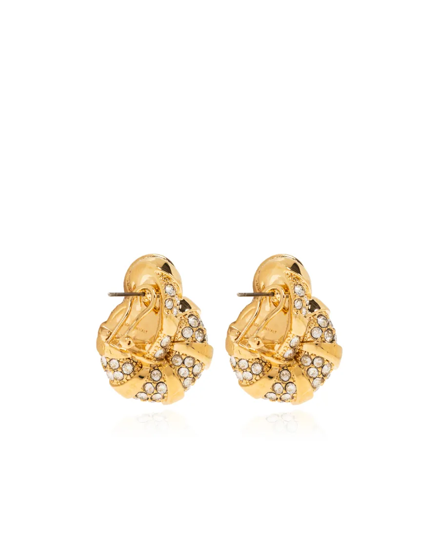 Embellished Knot Detailed Earrings