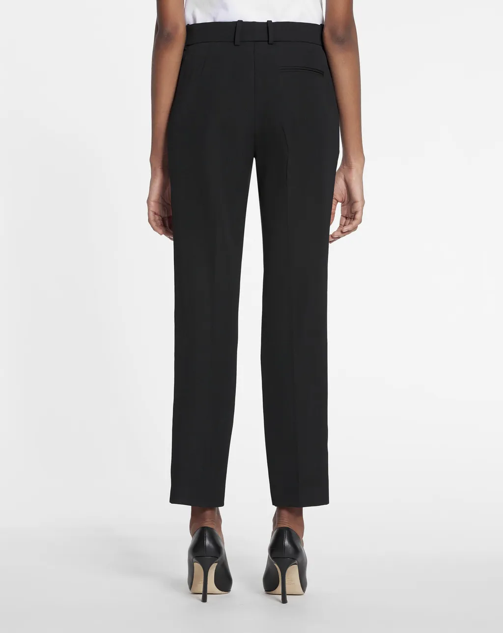 Straight Leg Cropped Trousers