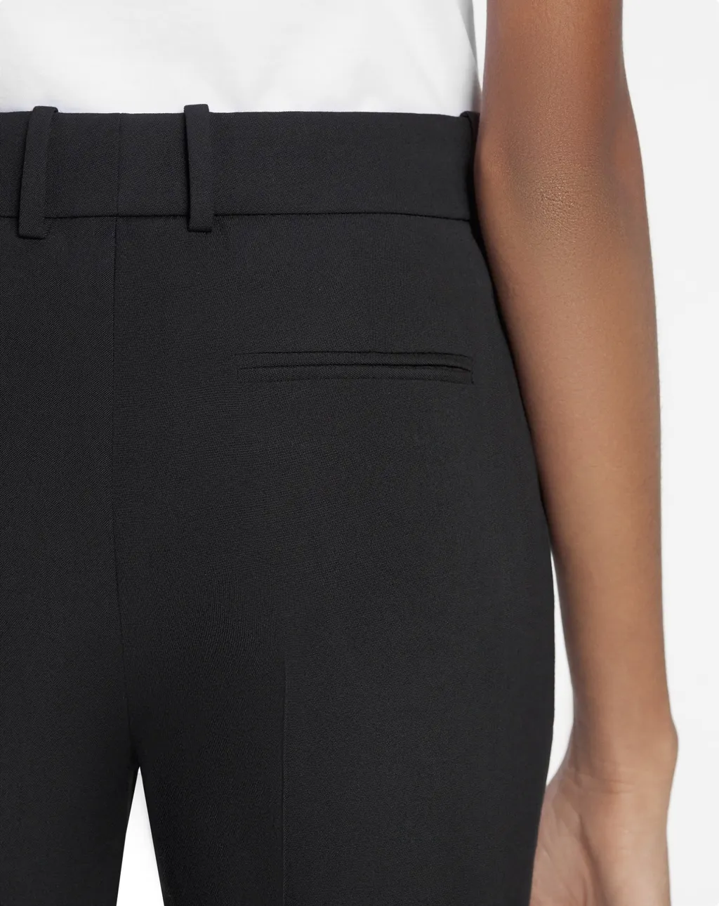 Straight Leg Cropped Trousers