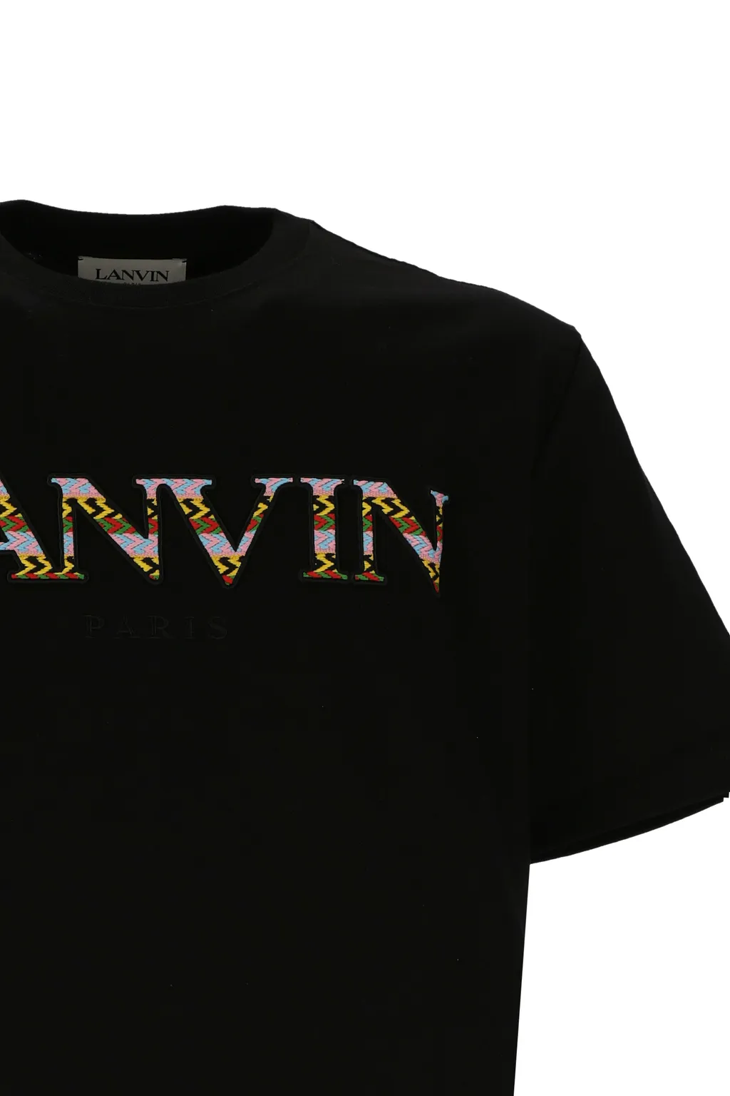 Contrast Logo-Print Crew-Neck T-Shirt
