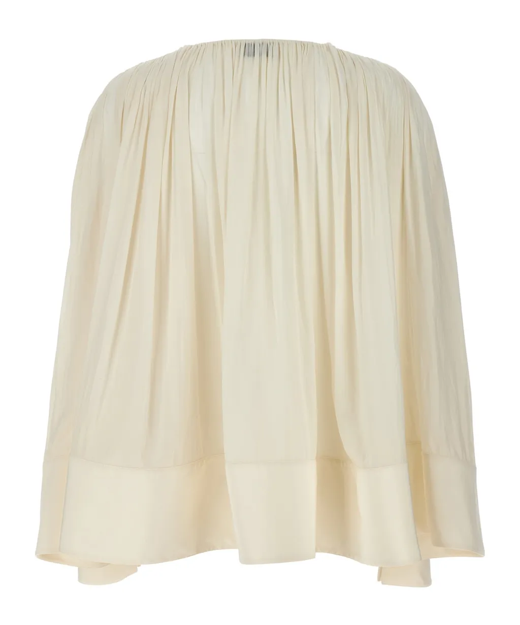 Pleated Drop-Shoulder Kaftan