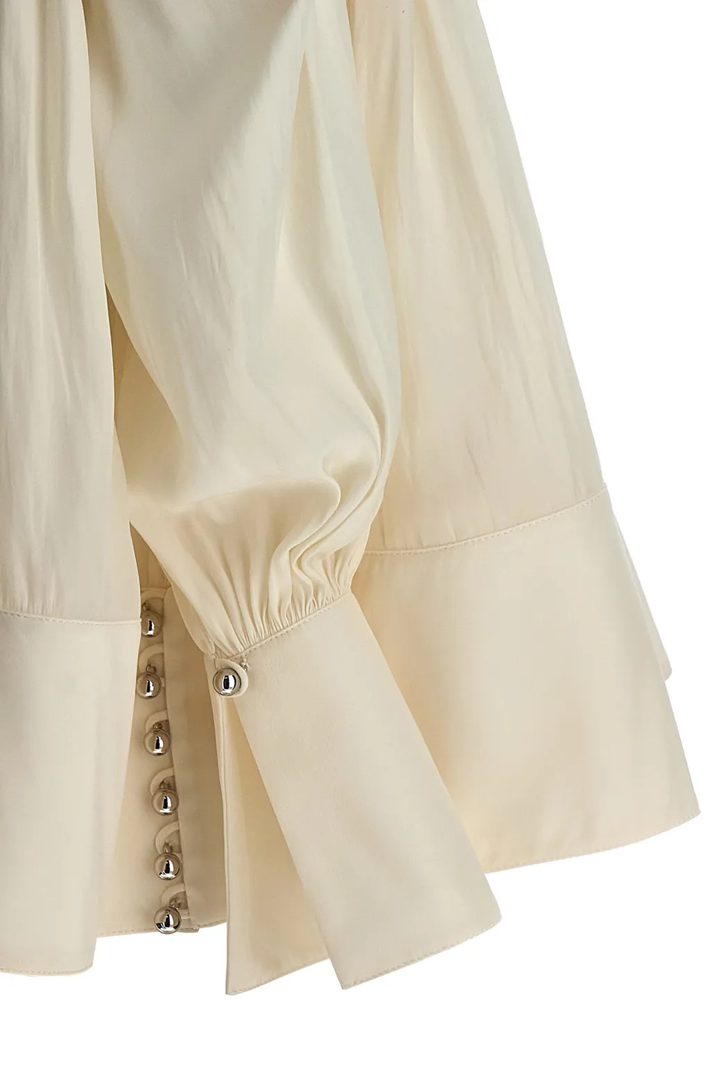 Pleated Drop-Shoulder Kaftan