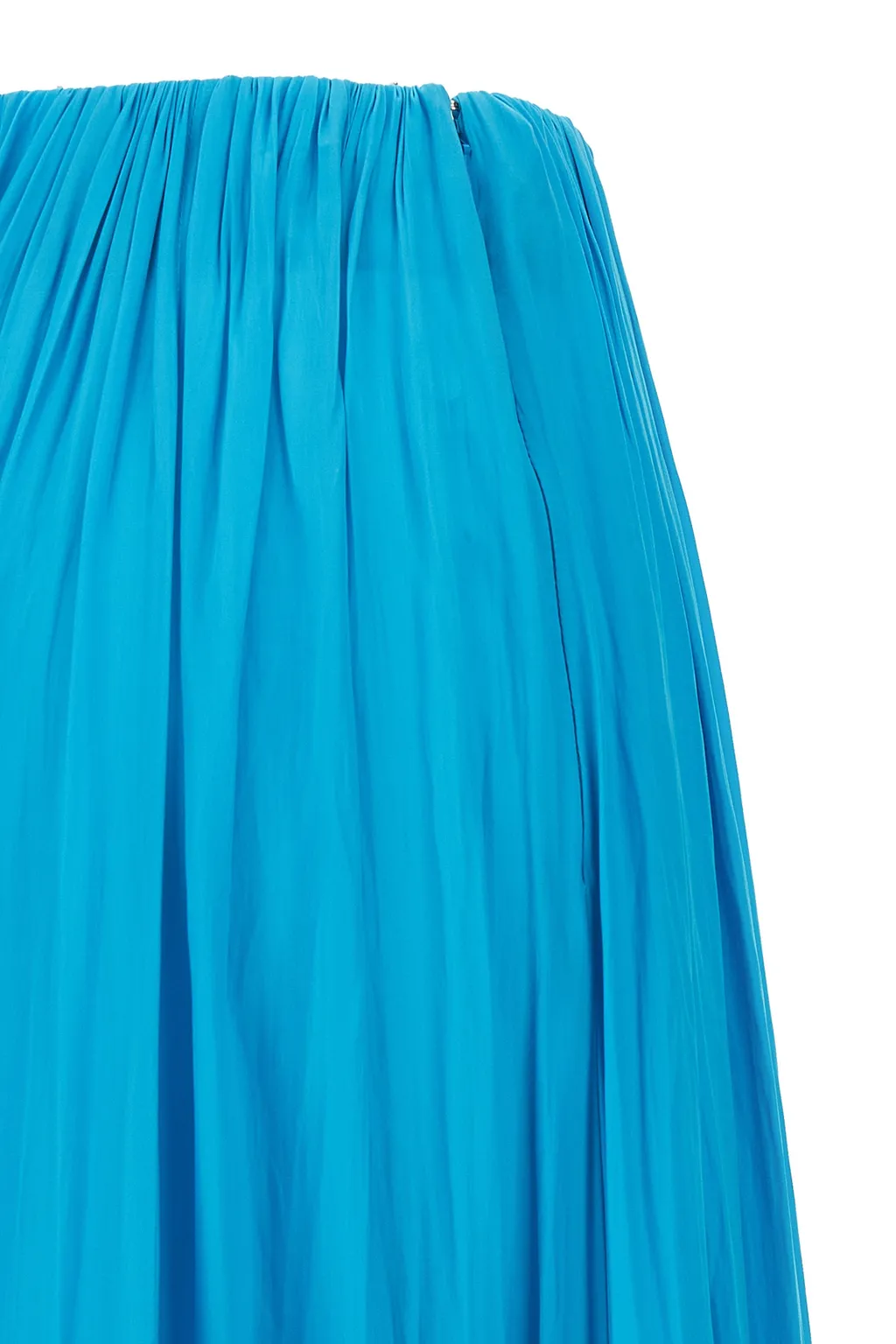 Ruffled Hem Pleated Skirt