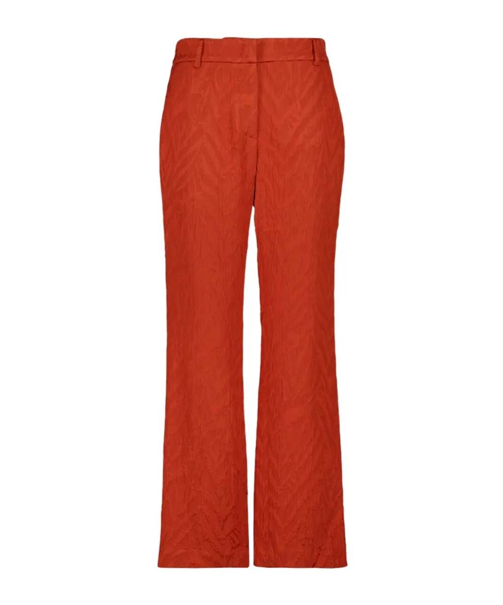Zebra-Jacquard Trousers