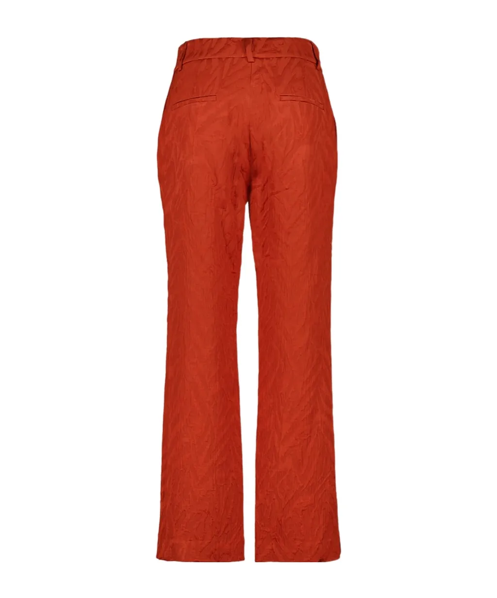 Zebra-Jacquard Trousers