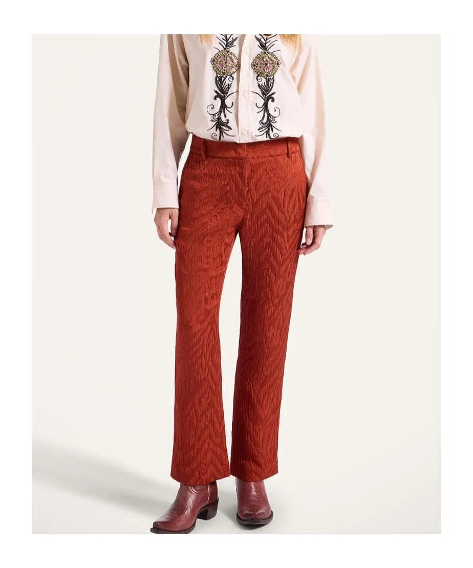 Zebra-Jacquard Trousers