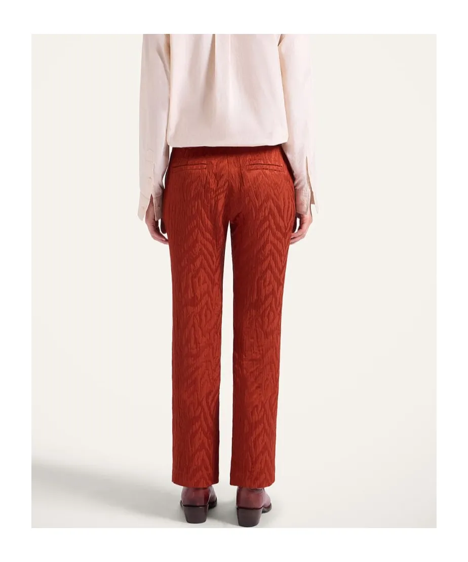 Zebra-Jacquard Trousers