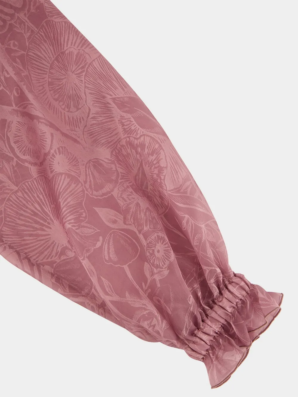 Cerere Ruffled High-Neck Blouse