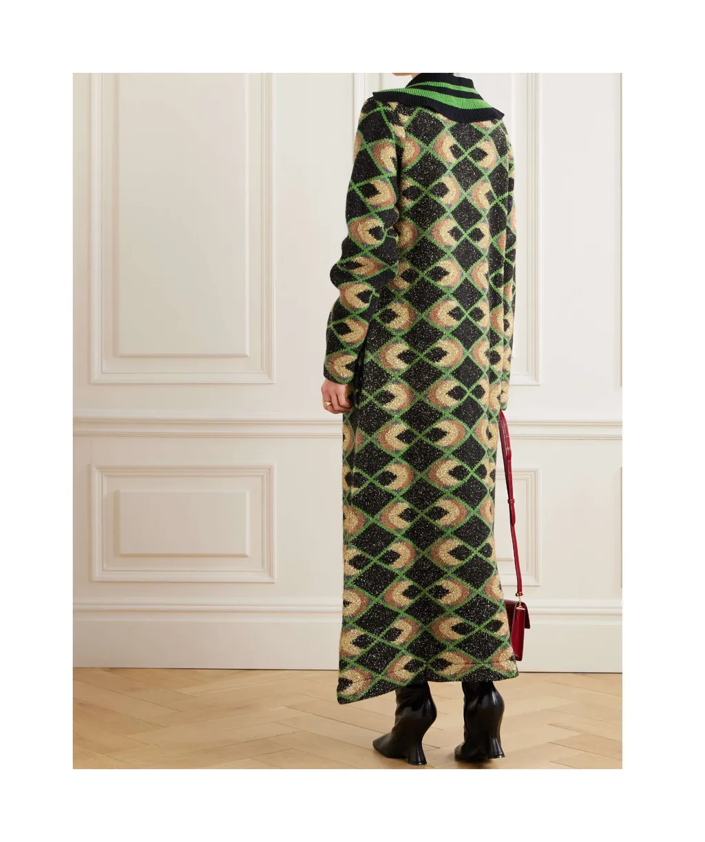 Geometric-Pattern Coat
