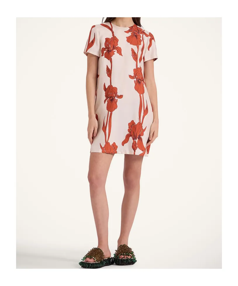Iris Print Mini Dress