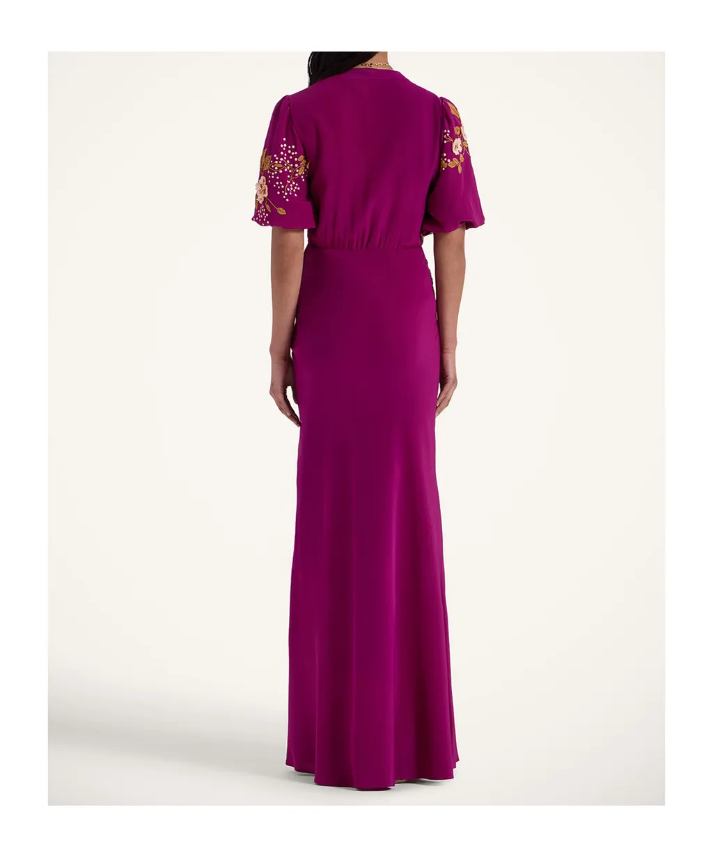Silk V-Neck Dress