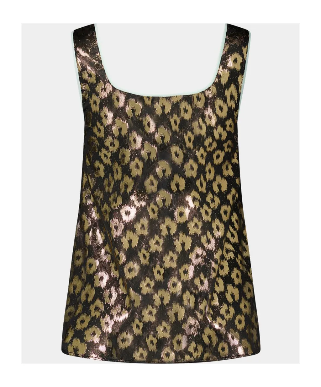 All-Over Print Silk Top
