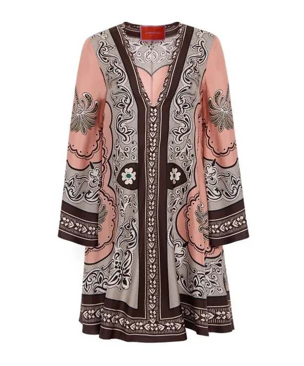 Printed Wrap Dress